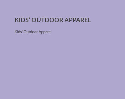 Outdoor Kids Apparel