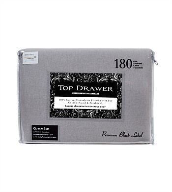 Top Drawer Flannelette Sheet Set Super King