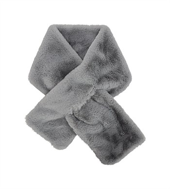 Annabel Trends Neck Wrap Faux Fur Grey