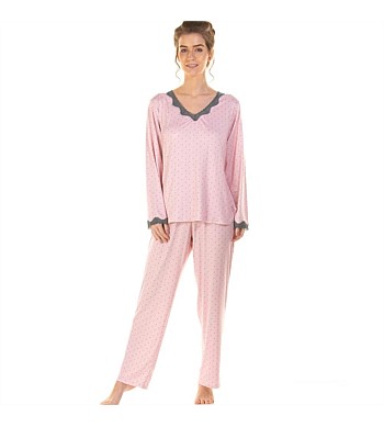 La Marquise Long Sleeve V-Neck Pyjama