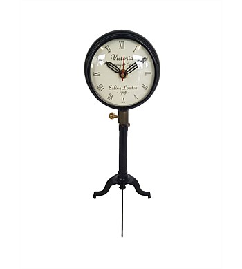 Le Monde Br/Iron Clock On Stand