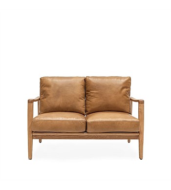 Hawthorne Reid 2 Seater Sofa Tan Leather