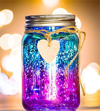 Stellar Haus Ombre Sparkle Jar Assorted
