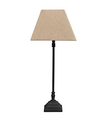 CC Interiors Petite French Lamp with Oatmeal Shade