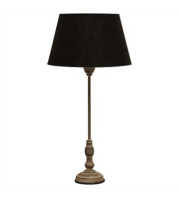 CC Interiors Provincial Lamp with Black Shade