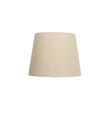 French Country Small Tapered Drum Linen Shade