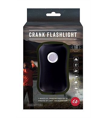 IsAlbi Crank Flashlight Black