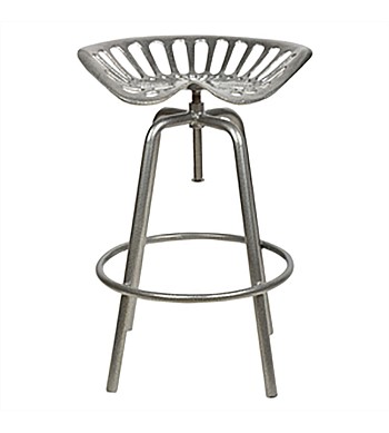 Parnell Metal Grey Tractor Stool