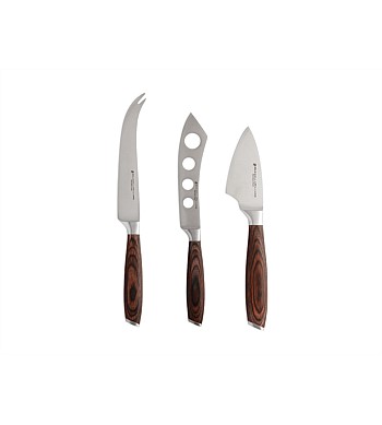 Maxwell & Williams Stanton Cheese Knife Set 3 piece Wood