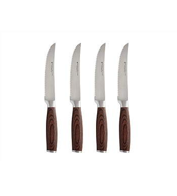 Maxwell & Williams Stanton Steak Knife Set 4 piece Wood