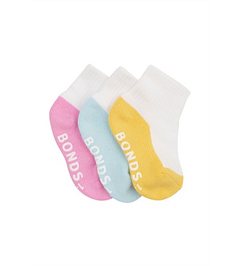 Bonds Baby Sock 3pk