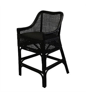 French Country Albany Bar Stool Black