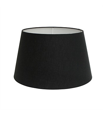 French Country Large Black Tapered Drum Shade