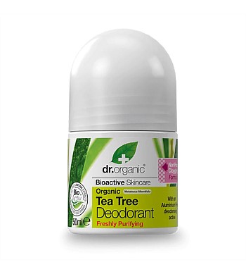 Dr. Organic Tea Tree Roll On Deodorant 50ml